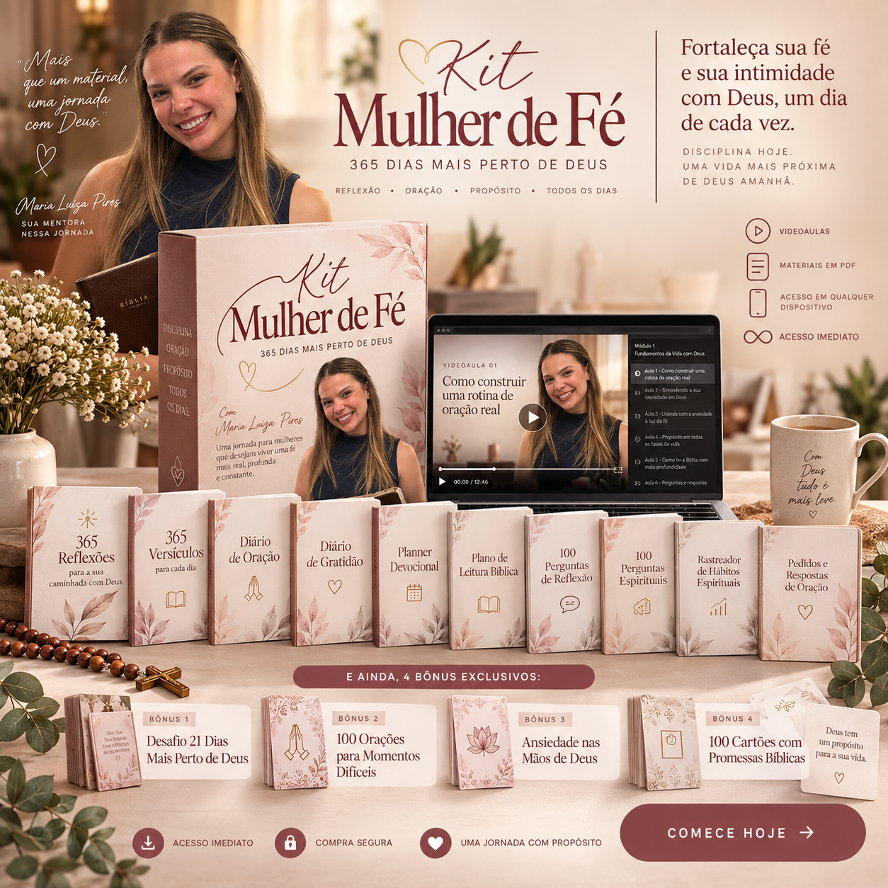 Kit Mulher de Fé — entregáveis e bônus