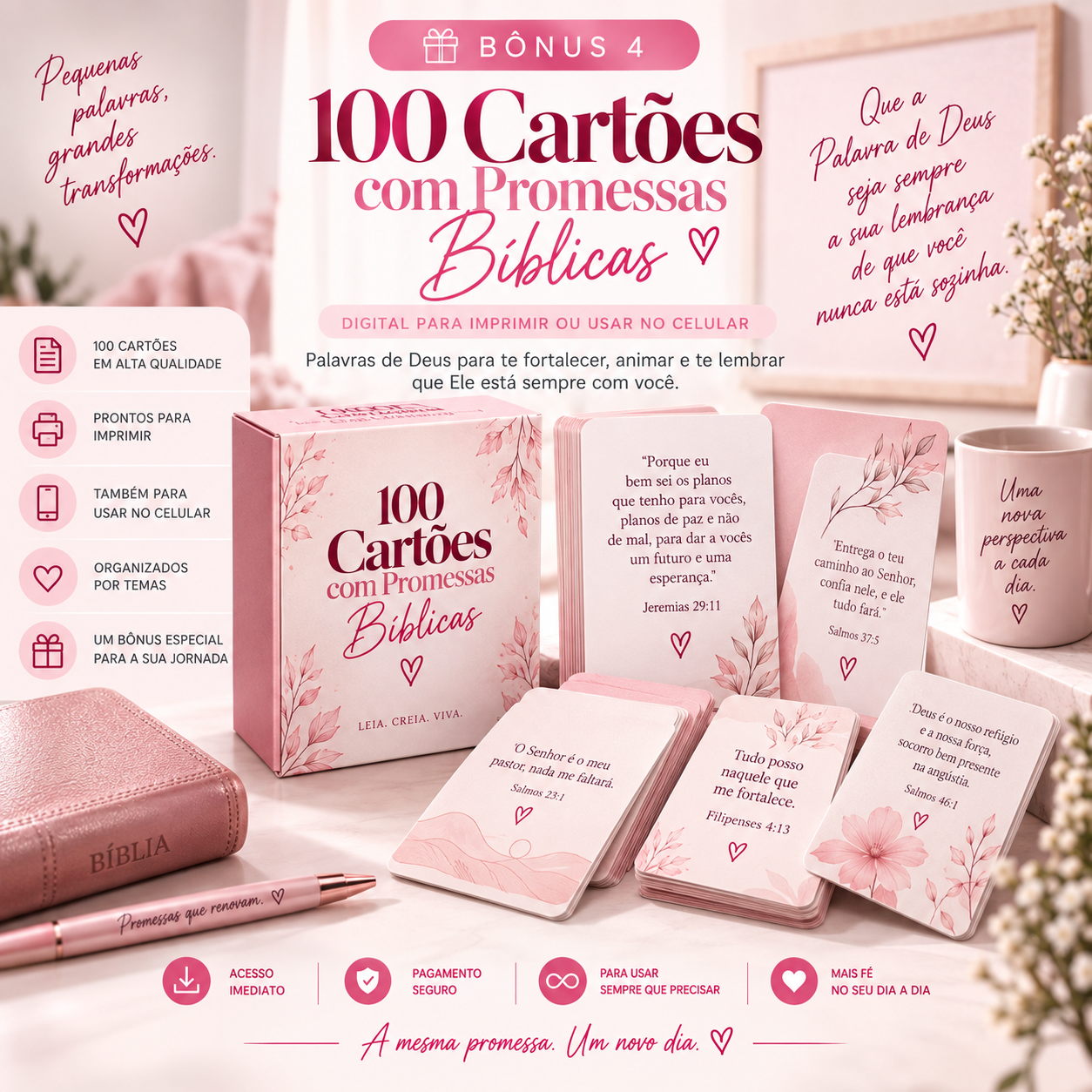 100 Cartões com Promessas Bíblicas