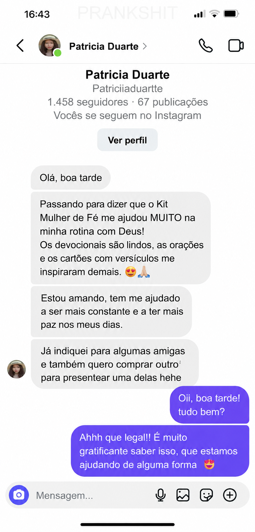 Depoimento de cliente 1